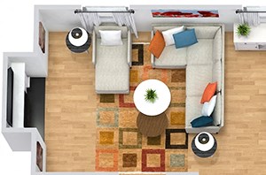 Wellington 3D. 3 bedroom townhome. Kitchen with bartop open to living/dinning rooms. Fireplace. 2 full bathrooms + powder room. Patio/balcony.